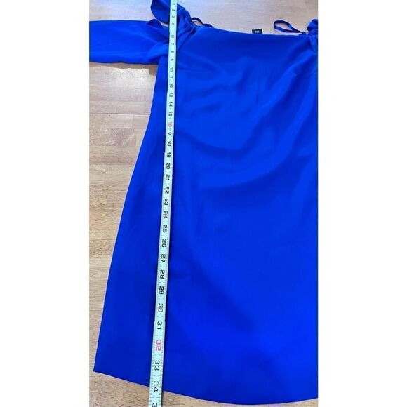 Club Monaco Solanga Off-the-shoulder Royal Blue Dress SZ 4 NWT - Picture 8 of 10